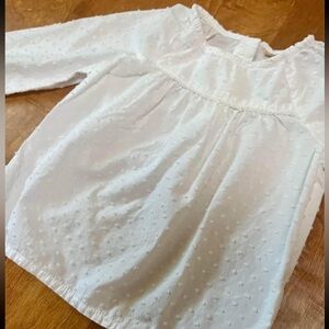 Toddler Girls OshKosh BGosh Swiss Dot Long-Sleeve Shirt - 2T - White